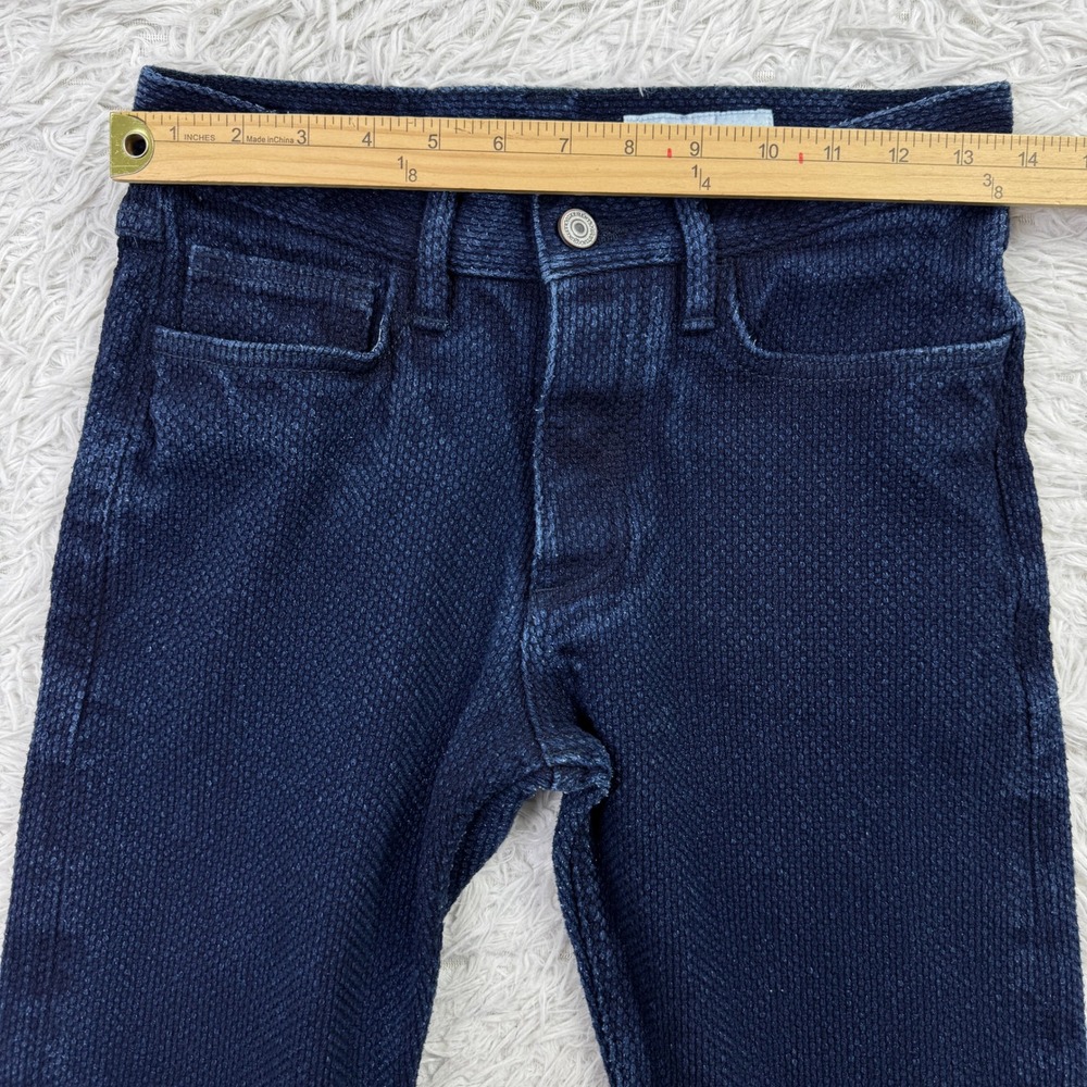 Gustin Pants Mens 31 Blue Monster Sashiko Dobby 5 Pocket Straight Leg 28x30 - Picture 8 of 12